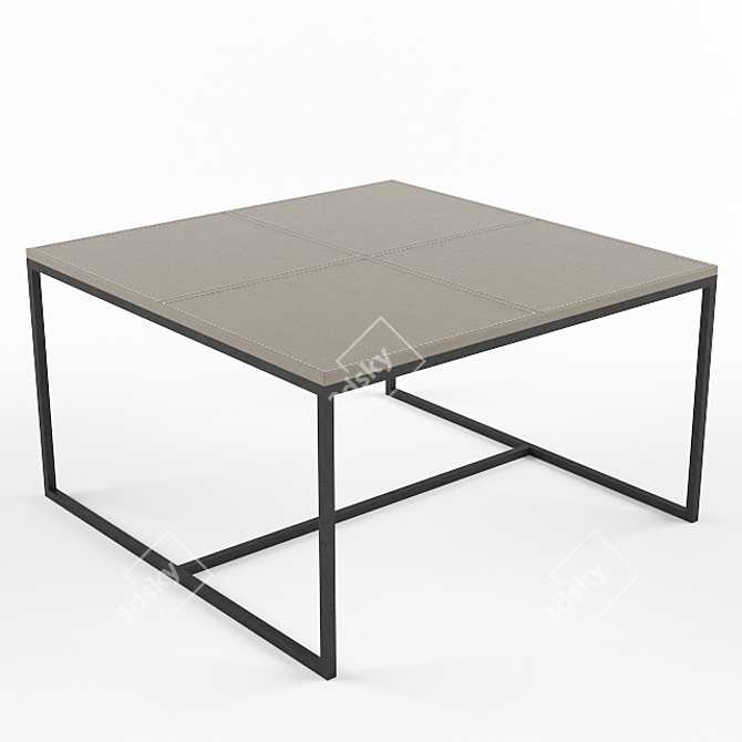 Elegant Barri Low Table 3D model image 1