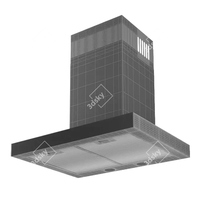 ELEYUS STELS 750 H 60 IS + BL: Modern Glass Design, Remote Control & Timer 3D model image 2