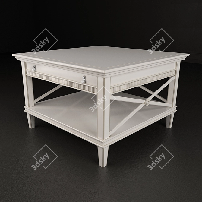 Square Tosato Table (Limited Edition) 3D model image 1