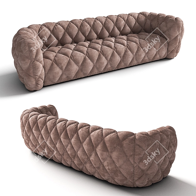 Goldi Sofa: Stylish Comfort for Your Living Space 3D model image 2