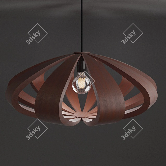 Modern Pendant Chandelier - Remus Small 3D model image 2