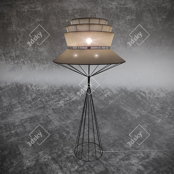 Elegant Bolero Dining Chair 3D model image 3