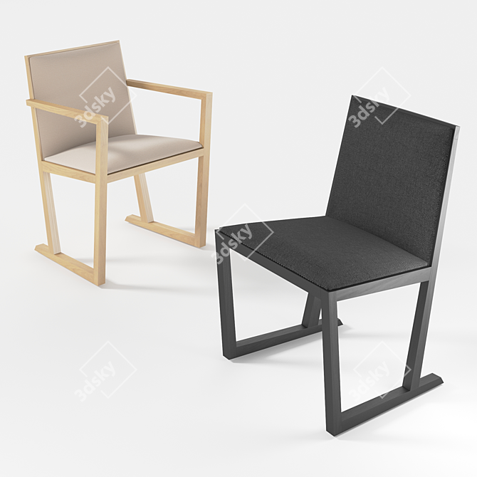 Elegant and Versatile Serena 3D model image 1