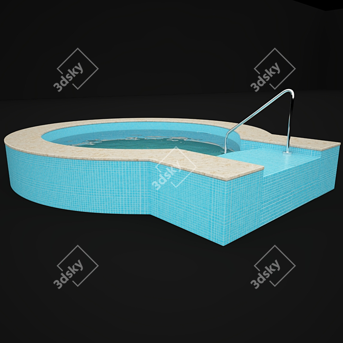 Round Pool: 4m Diameter 3D model image 2