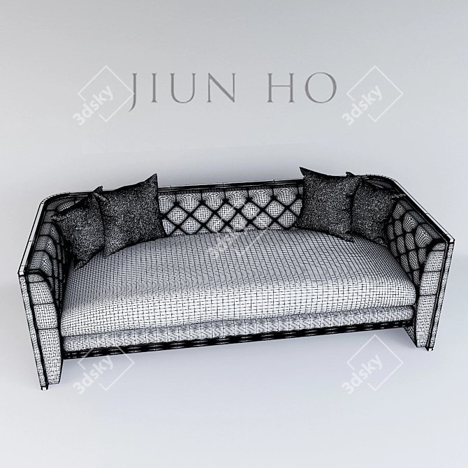 Elegant Cheverny Sofa 3D model image 3