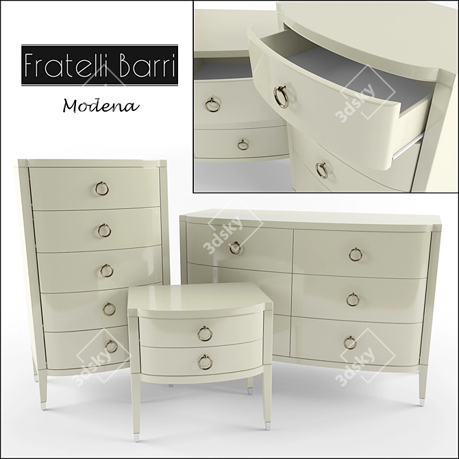 Fratelli Barri Modena Collection Storage Solution 3D model image 1