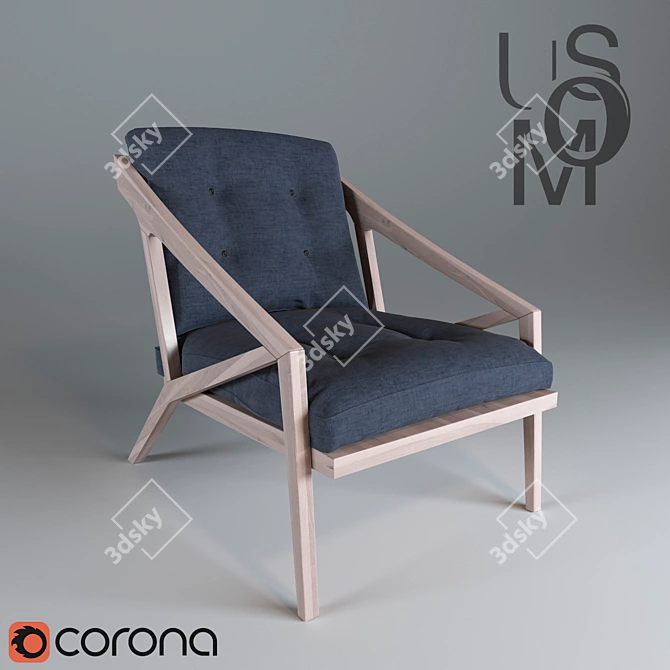 Umos Armchair: High-quality Materials for Corona Renderer v1.1 3D model image 1