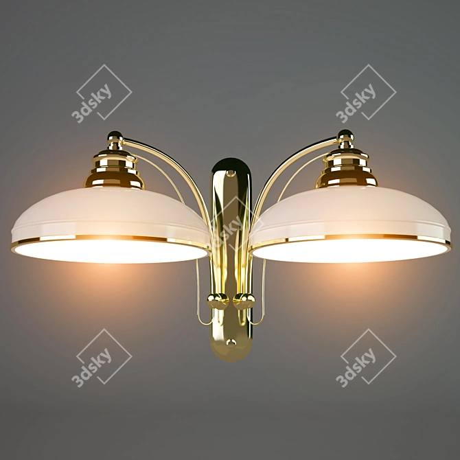 Felicia Gold Sconce 3D model image 1