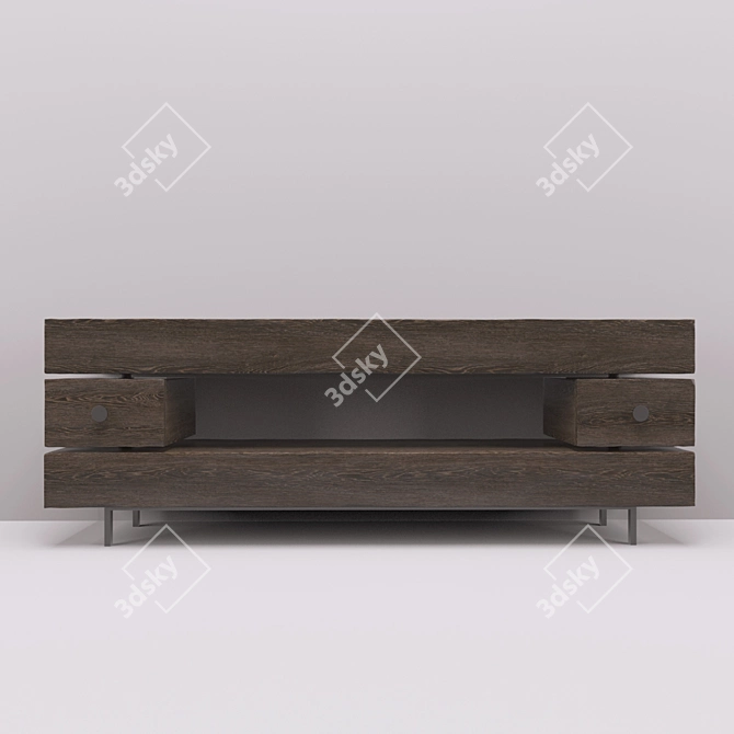 Teak House Dillon Console: Elegant and Versatile 3D model image 1