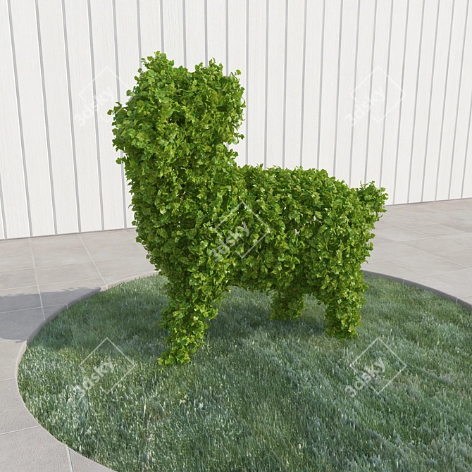 Lamb Topiary - Art of Nature 3D model image 1