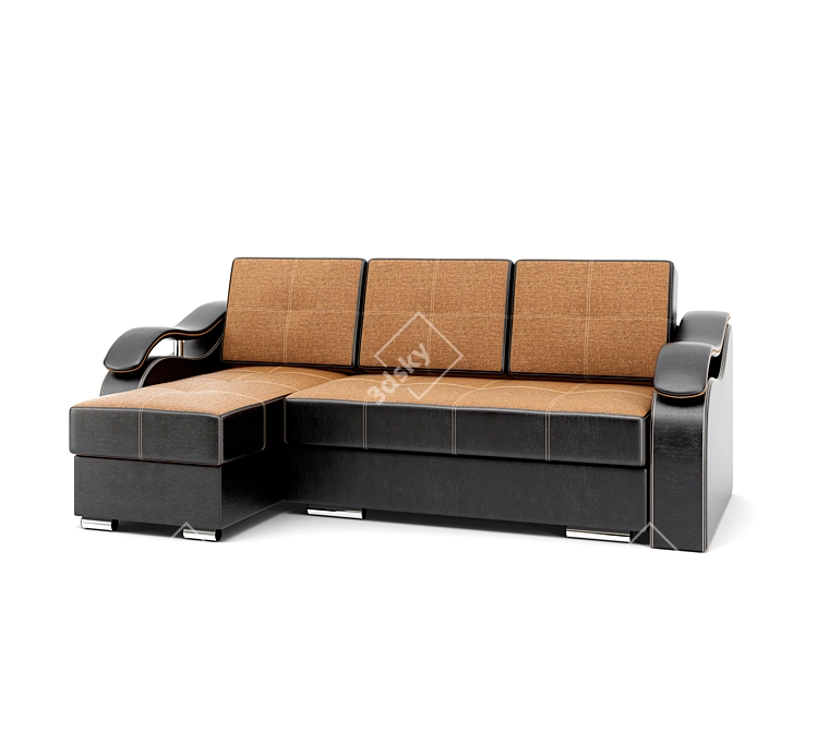 Modern Milan Sofa 3D model image 1