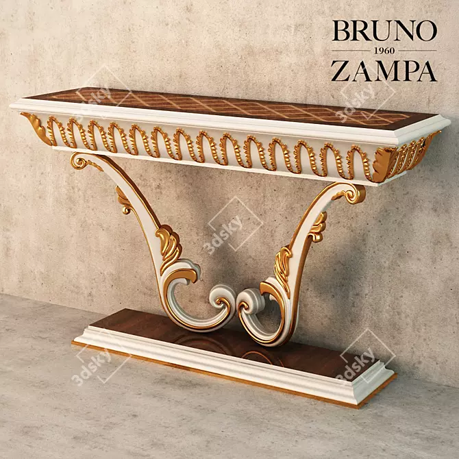 Sophisticated Bruno Zampa Ginevra Console 3D model image 1