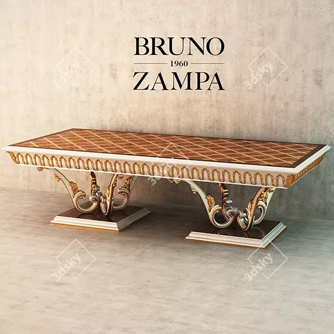 Ginevra Bruno Zampa Dining Table 3D model image 1