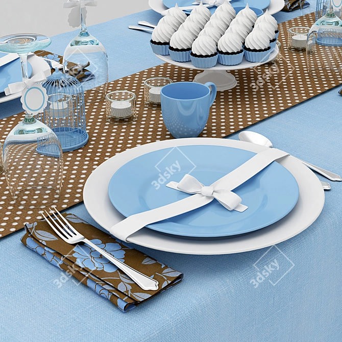 Title: Max2012 Blue Serving 3D model image 2