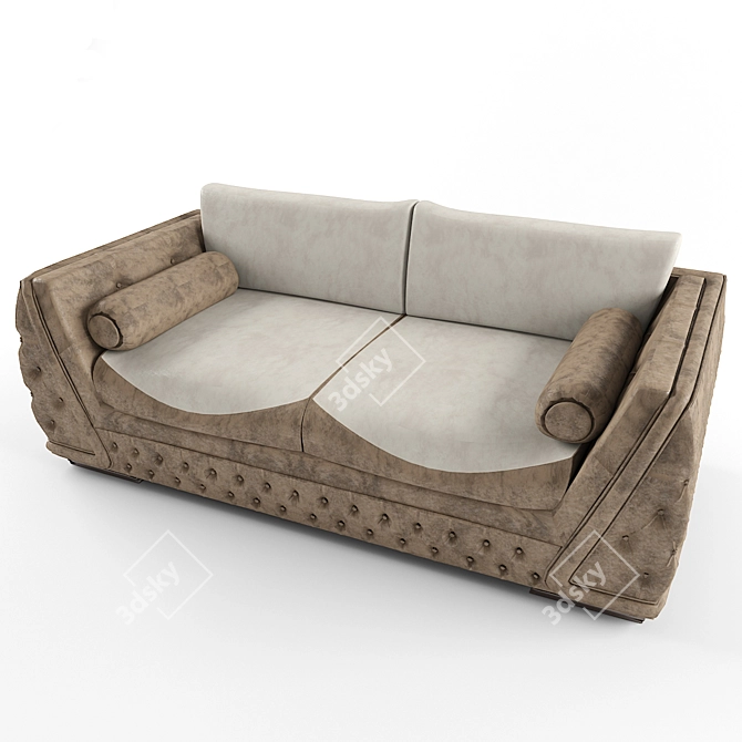 Elegante Zanaboni Giada Sofa 3D model image 1