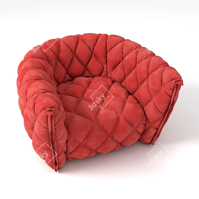 Luxury Goldi Armchair: Exquisite Design 3D model image 3