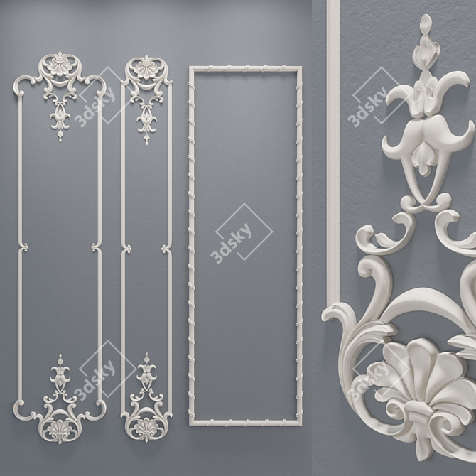 CNC Decorative Molding Kit 3D model image 1