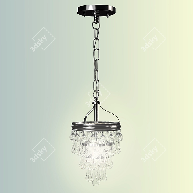 Glamourous Calypso Semi Flush 3D model image 1