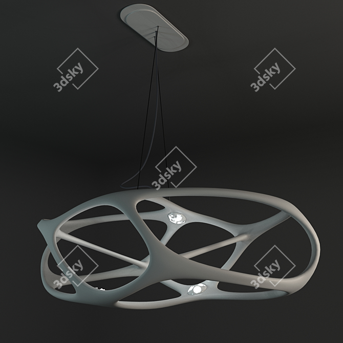 Yamagiwa Andromeda Chandelier - Ross Lovegrove Design 3D model image 1