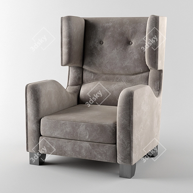 Smania Corinne Unwrappable Textile Chair 3D model image 1