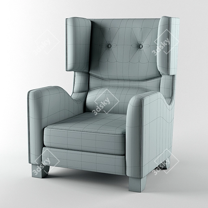 Smania Corinne Unwrappable Textile Chair 3D model image 2
