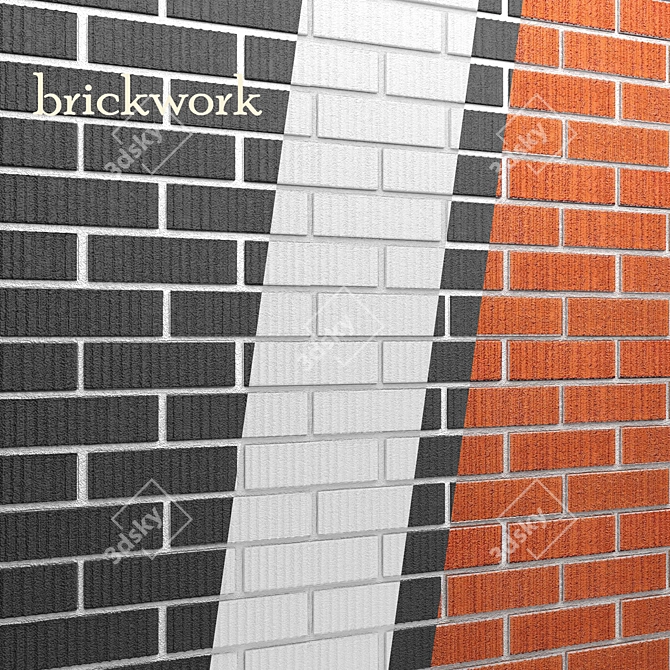 Versatile Brick Wall - 3 Styles 3D model image 1