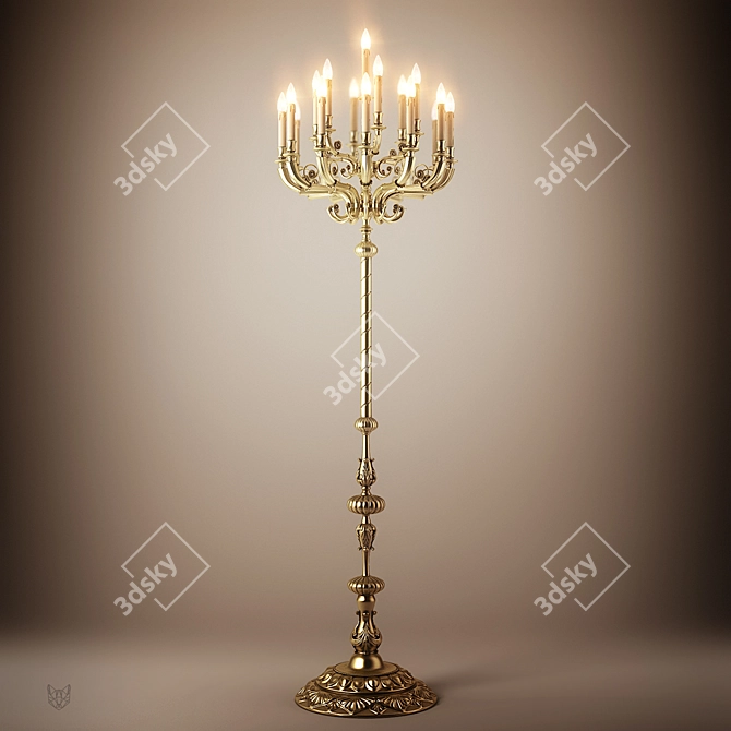 G.Moscatteli Floor Lamp - Sleek and Stylish Lighting 3D model image 1