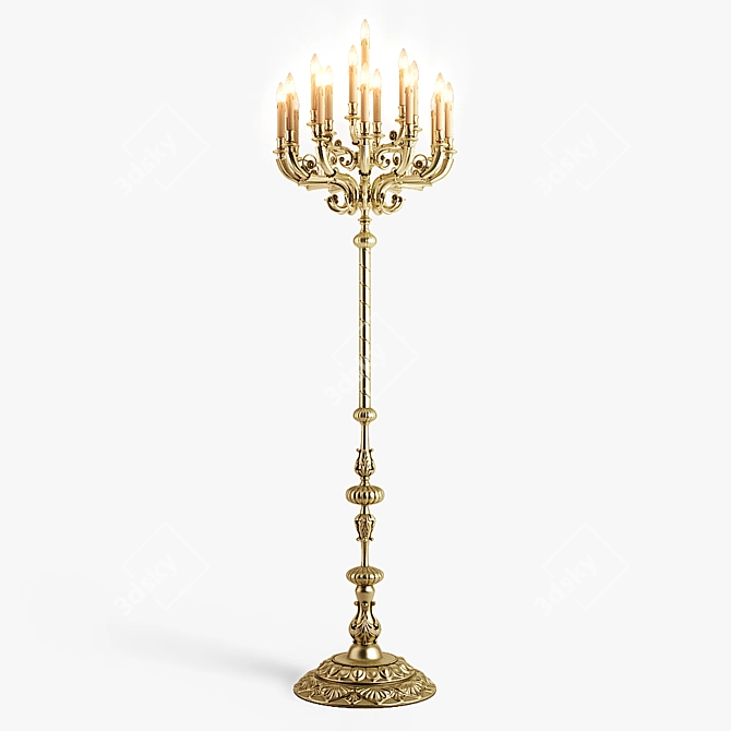 G.Moscatteli Floor Lamp - Sleek and Stylish Lighting 3D model image 3