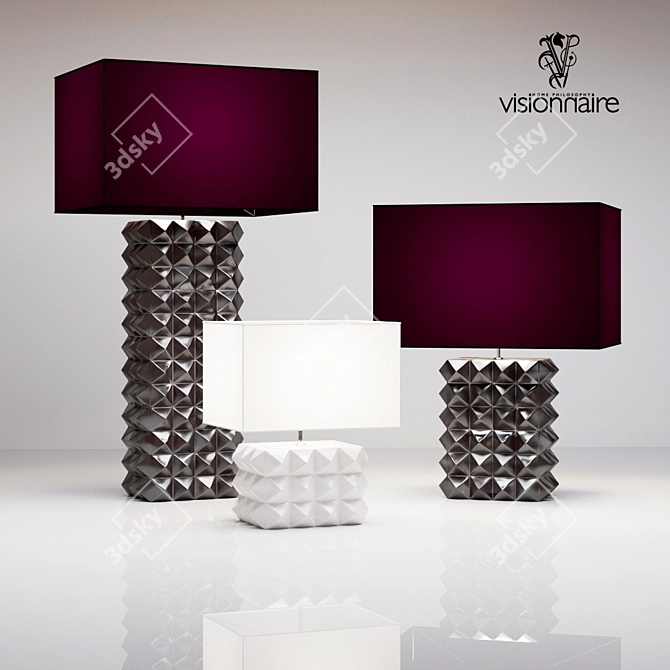 Elegant Ceramic Table Lamp 3D model image 1
