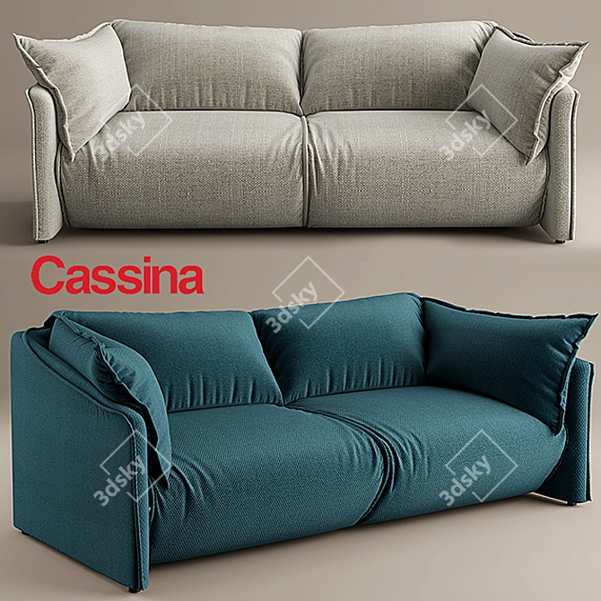 Cassina Luca Nichetto Sofa: Contemporary Elegance 3D model image 1