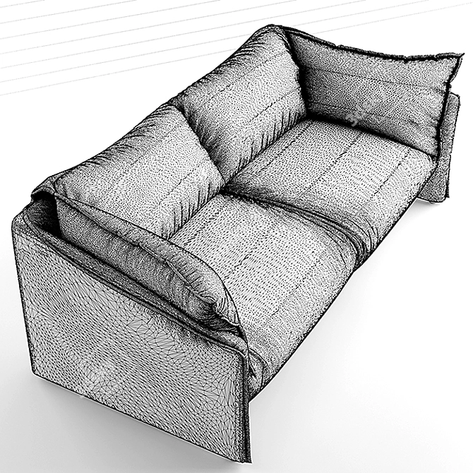 Cassina Luca Nichetto Sofa: Contemporary Elegance 3D model image 3