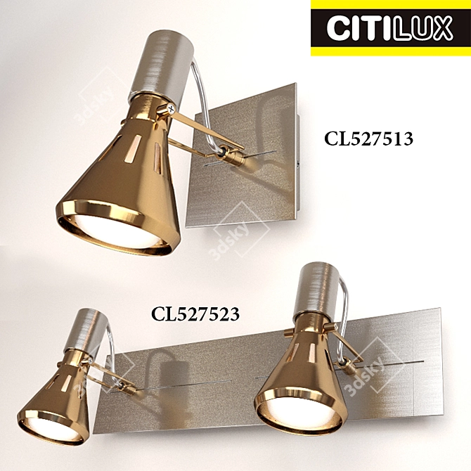 Citilux Mars Spotlights - CL527513 & CL527523 3D model image 1