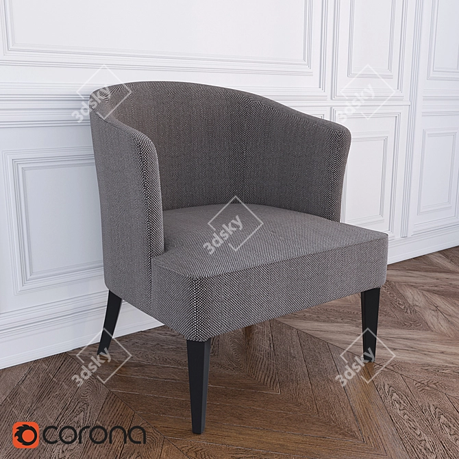 MHLIVING On The Hill Armchair 3D model image 1