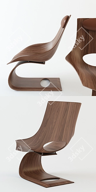 Ando's Dream Chair: Sleek and Modern 3D model image 2