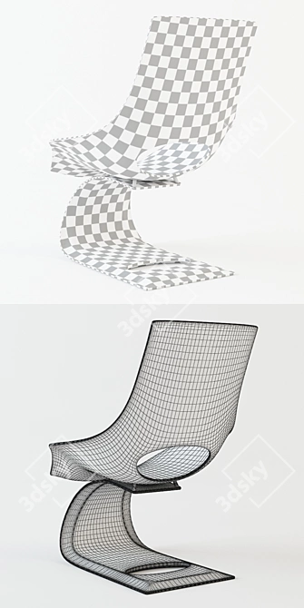 Ando's Dream Chair: Sleek and Modern 3D model image 3