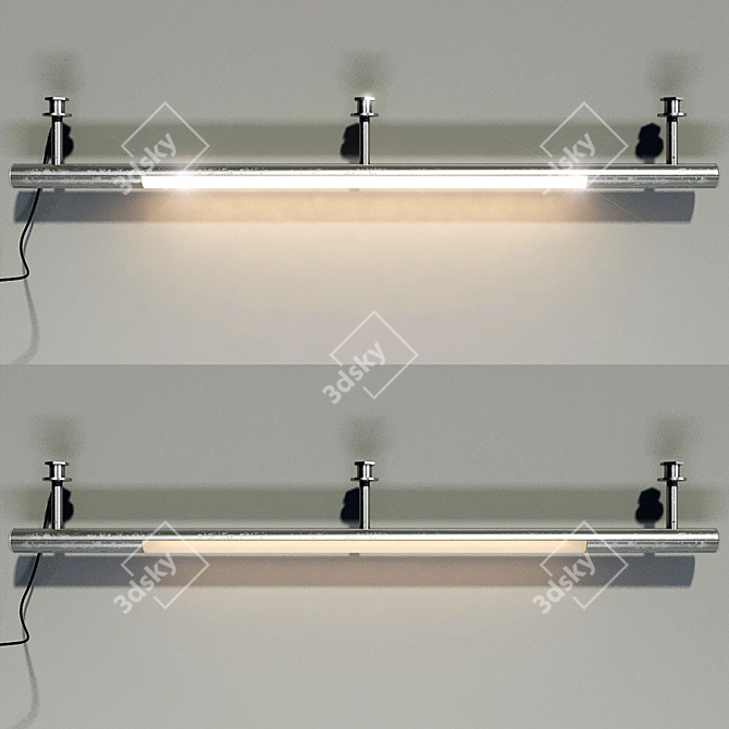 Versatile Hanging Solution - 850mm-Length Rod 3D model image 1