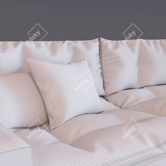 Bonaldo Avarit Sofa: Versatile and Stunning 3D model image 3