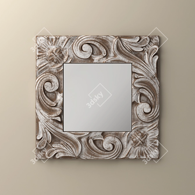 Ravishing Redwood Mirror 3D model image 2