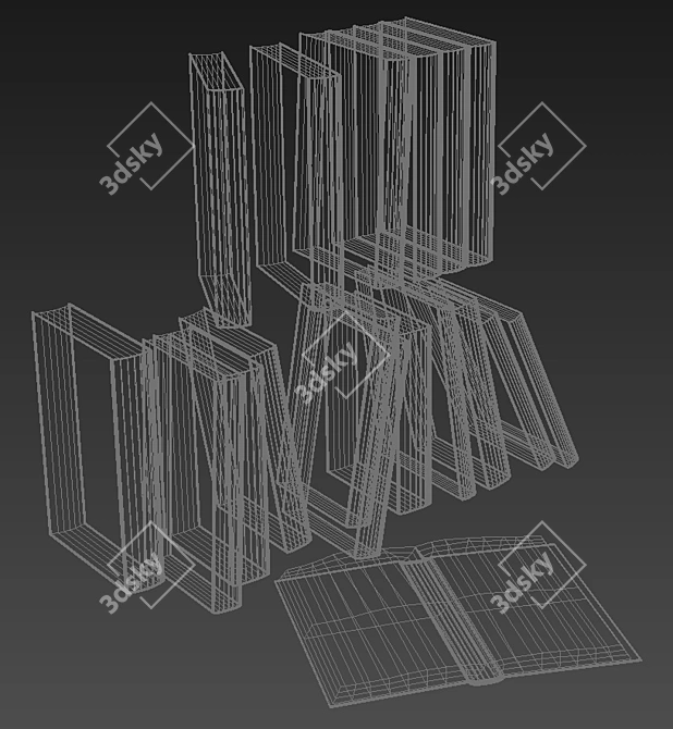 Timeless Literary Treasures 3D model image 2
