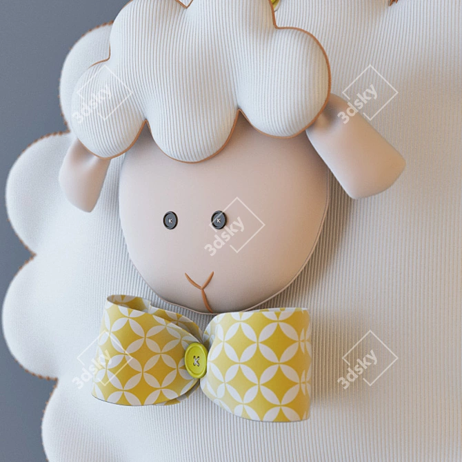 Sheep Wall Decor, 50cm | 35cm 3D model image 2