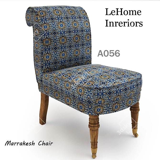 Marrakesh Chair: Timeless Elegance 3D model image 1