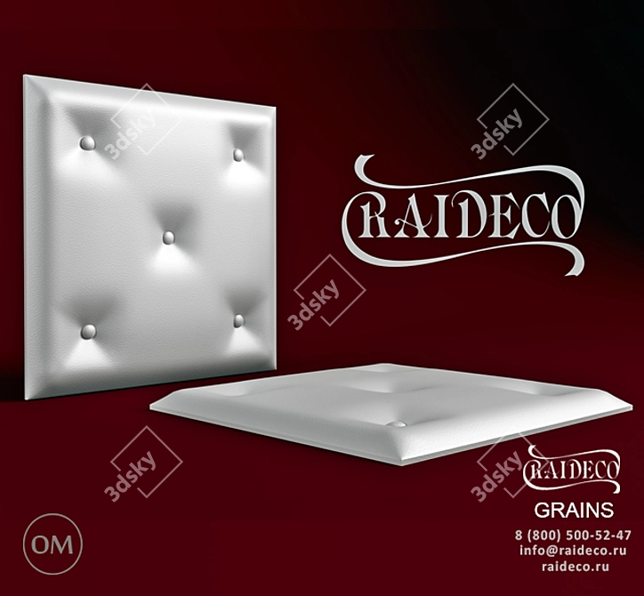 Raideco Leather and Fabric 3D Panels 3D model image 1