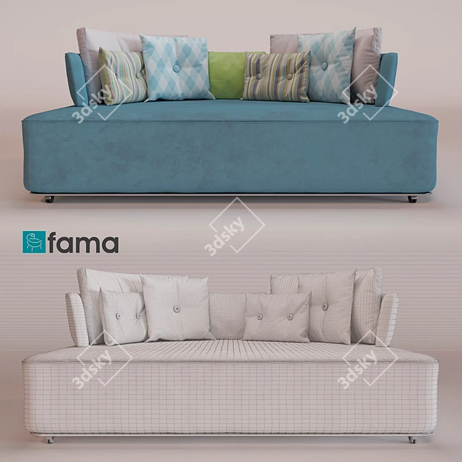 Modern Stylish Sofa: MyCube 3D model image 1