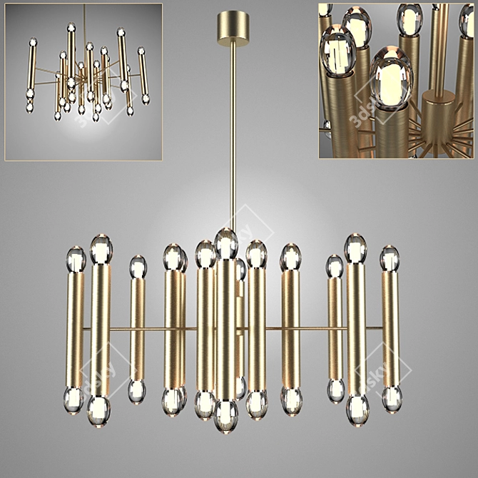 Elegant Ceiling Lamp 3D model image 1