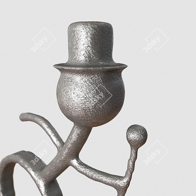 Graceful Dancer Figurine 3D model image 3