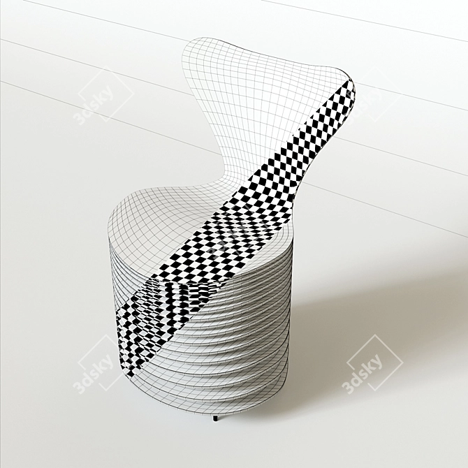 Sleek and Versatile: The BIG Series 7 Chair 3D model image 3