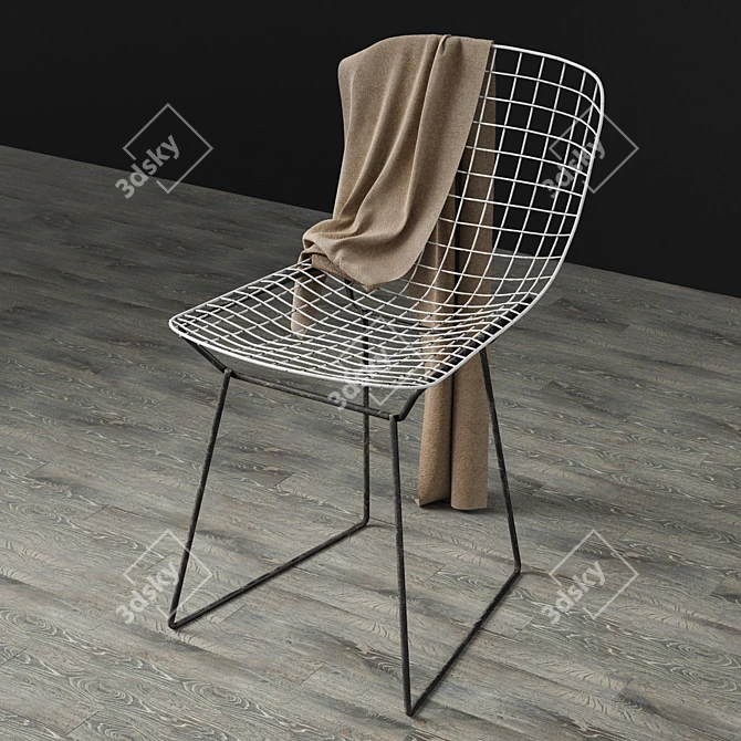 Modern Metal Chair 3D model image 1