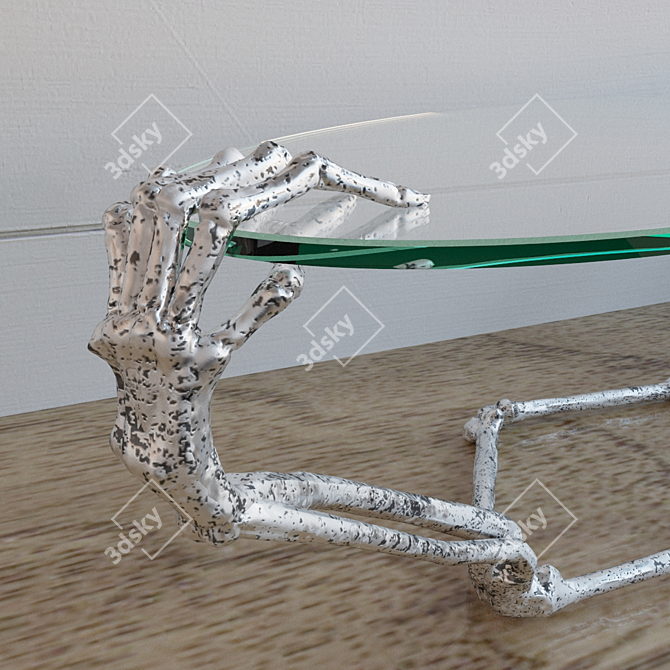 Pottery Barn Skeleton Hands Table 3D model image 3