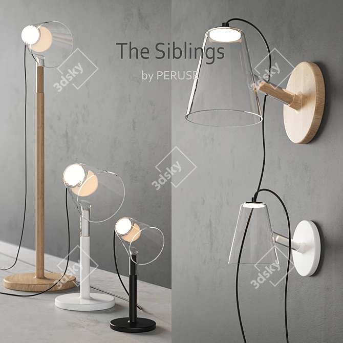 The Siblings: Illuminating Connections 3D model image 1