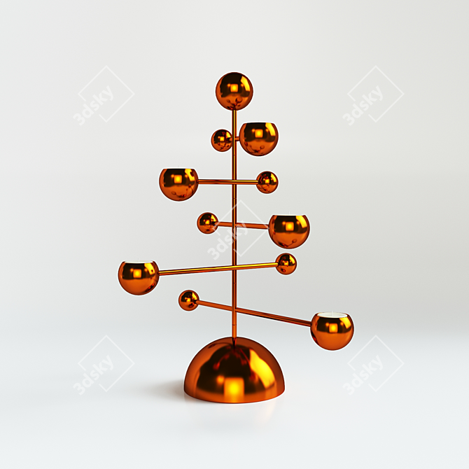 Modern Rotate Chandelier: Teluria 3D model image 2